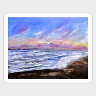 Kims Beach Sunset No2. Sticker